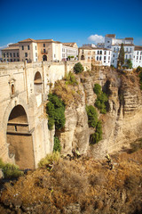 Canvas Print - New bridge Puente Nuevo in Ronda, Spain