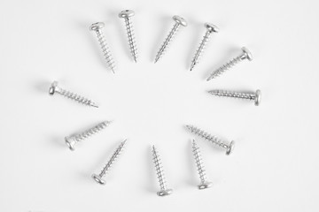 Top view of the circle of screws