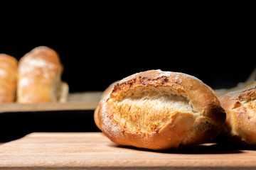 Wall Mural - Healthy and clean homemade bread on quarantine days