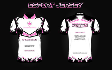 Wall Mural - Esport Jersey or Gamers tshirt with dummy logo