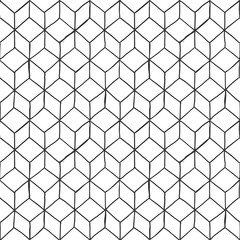 Sticker - Rhombille seamlessly tiling