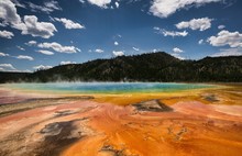 Grand Prismatic Spring In Yellowstone National Park