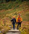 © Luke - walking through colorful landscape in Mt. Rainier National park