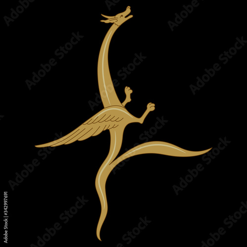 wallpapers Medieval Illuminated Manuscript Dragon https stock adobe com images isolated vector illustration fantastic medieval dragon gothic illuminated manuscript decor 342997691 start checkout 1 content id 342997691