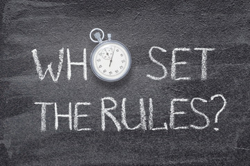 Wall Mural - who set rules watch