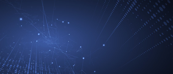 Technology data background, idea of global business solution