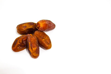 Dates on a white background. Isolated on white.