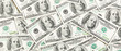 © sosiukin - Top view of American money background. Pile of dollar cash. Paper banknotes concept
