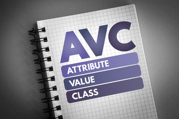 AVC - Attribute Value Class acronym, technology concept background
