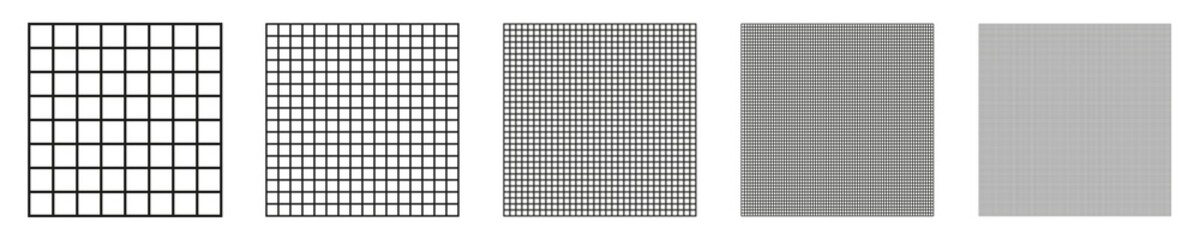 Square line grid. Vector isolated seamless grid. Vector grid templates. Abstract linear pattern. Paper texture.