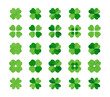 © Popo123 - 四つ葉 クローバー ベクター 水彩風 アイコン イラスト