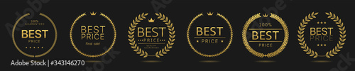 Fotografía Best price Golden wreath icons