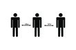 © Сергій Вакуленчик - Keep the distance, keep yourself, follow the rules of quarantine vector illustration