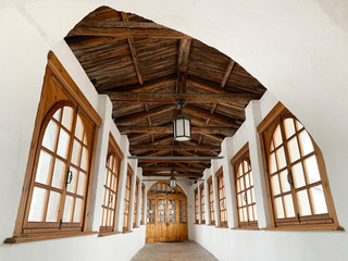 Wall Mural - Vologda, Russia. 
 Spaso-Prilutsky monastery of Demetrius. Spassky Cathedral. Gallery of the transition from the temple to the refectory chambers