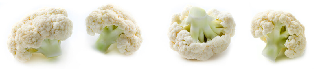 Sticker - Cauliflower. Piece isolated on white