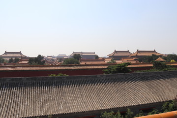 Canvas Print - Toits de la Cité interdite à Pékin, Chine	