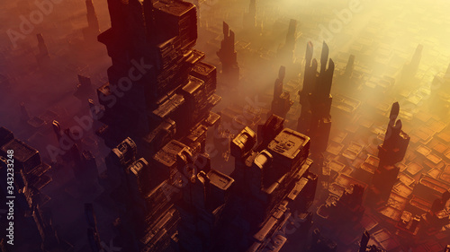Fotografía Futuristic architecture rendering