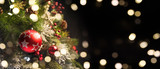 Fototapeta Pokój dzieciecy - 2020 Merry Christmas and New Year holidays background. Blurred bokeh background