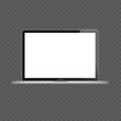 © Дмитрий Каулько - realistic Laptop monitor computer in mockup style, Notebook isolated on a transparent background. Vector illustration EPS 10