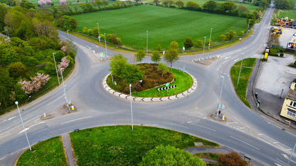 A Roundabout from a Aerial View