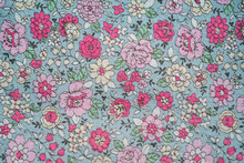 Vintage Floral Fabric Background