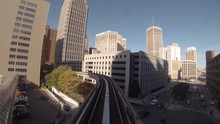 People Mover POV Great Downtown City View