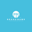 © UDZA - letter PM logo design vector