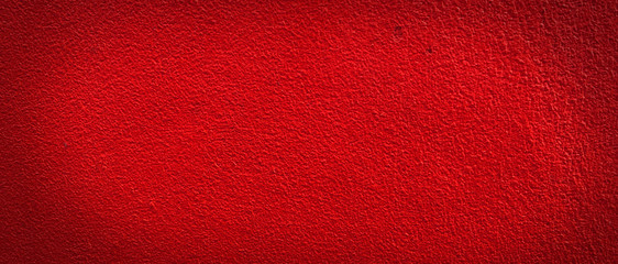 Wall Mural - Wide panorama red wall texture for background with copy space for design