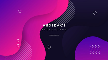 Wall Mural - Abstract wave background with colorful shapes Vector