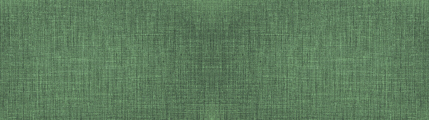 Poster - Dark mint green natural cotton linen textile texture background banner panorama long
