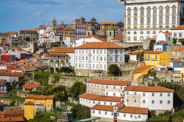 Wall Mural - City landscape, view of the city from the upper point. Porto, Portugal