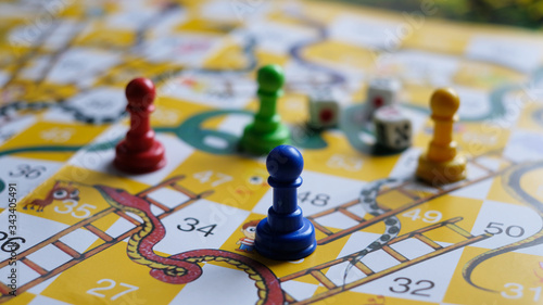 snakes and ladders board game.