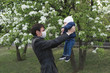 © Studio Peace - Child and man in medical protective mask on the street. Epidemic of virus covid
