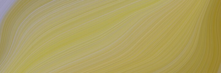 Poster - elegant surreal designed horizontal card with dark khaki, rosy brown and dark gray colors. fluid curved lines with dynamic flowing waves and curves