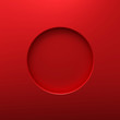 © Lemonsoup14 - Red round frame or circle hole on steel hole background with borders concept. Red steel and geometric shape. 3D rendering.