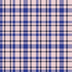 Pink and Navy Plaid Tartan Checkered Seamless Pattern