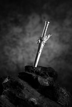 King Arthur's Sword - Excalibur In Black Stone