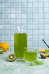 Wall Mural - Fruit drink in glass