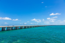 Old Seven Mile Bridge In The Keys Near Key West, Bahia Honda, Bahia Bay State Park, Florida Keys, Florida, USA