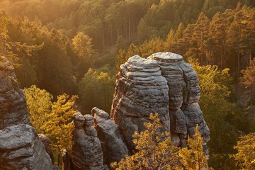 Wall Mural - Prachov rock city in Czech Republic