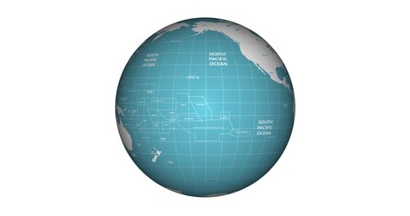 Wall Mural - earth planet rotating around its axis