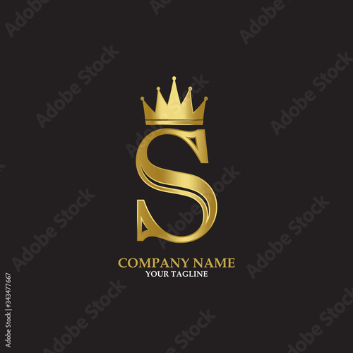 Elegant Letter S With Crown Graceful Royal Style Calligraphic Beautiful Logo Vintage Drawn Emblem For Book Design Brand Name Business Card Restaurant Boutique Hotel Vector Illustration Buy This Stock Vector And