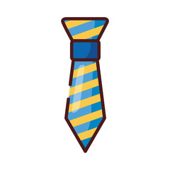 Canvas Print - clothing necktie line and fill style icon