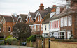 Street of typical British terrace houses