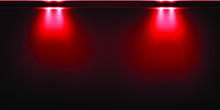 Background With Glowing Red Lights. Beautiful Banner Design With Glowing Glittering Lights