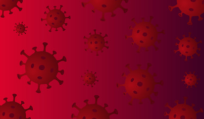 Wall Mural - Coronavirus pattern background