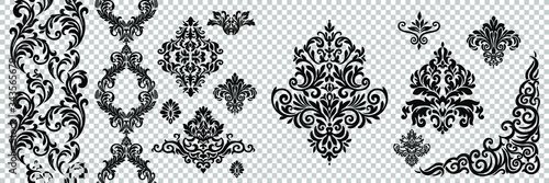 Fotografía Damask pattern vector element