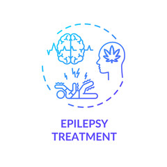 Wall Mural - Epilepsy treatment concept icon