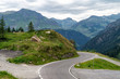 Picturesque mountain landscape along Silvretta High Alpine Road, Austria