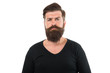 © be free - Man bearded hipster stylish mustache. Tips maintain beard. Male portrait. You will look unkempt while waiting for beard grow. Have patience to keep beard untouched. Hipster appearance. Beard fashion